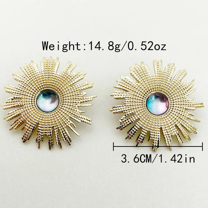 1 Pair Fairy Style Casual Korean Style Sector Flower Butterfly Plating Inlay 304 Stainless Steel Artificial Gemstones Artificial Pearls Gold Plated Ear Studs