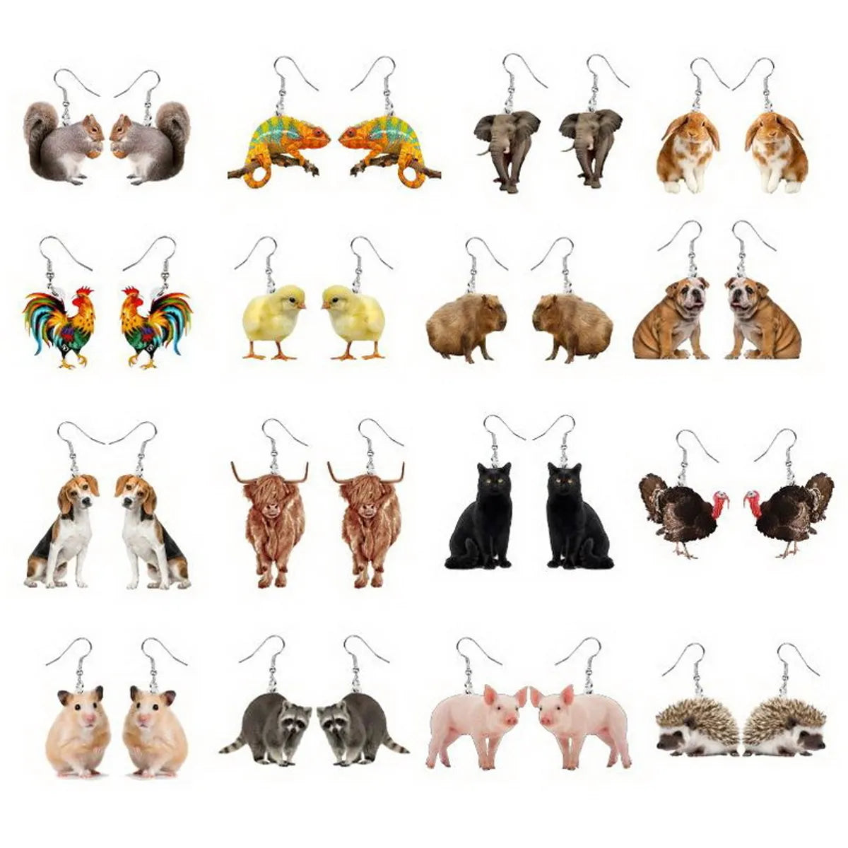 1 Pair Fashion Animal Arylic Women's Drop Earrings