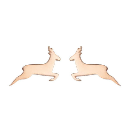 1 Pair Fashion Animal Plating 304 Stainless Steel 18K Gold Plated Ear Studs