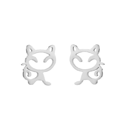 1 Pair Fashion Animal Plating 304 Stainless Steel 18K Gold Plated Ear Studs