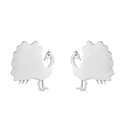 1 Pair Fashion Animal Plating 304 Stainless Steel 18K Gold Plated Ear Studs