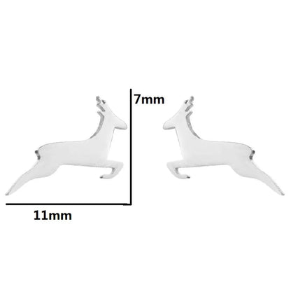 1 Pair Fashion Animal Plating 304 Stainless Steel 18K Gold Plated Ear Studs