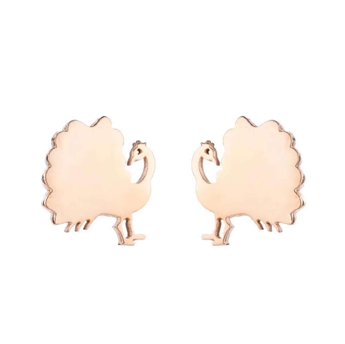 1 Pair Fashion Animal Plating 304 Stainless Steel 18K Gold Plated Ear Studs