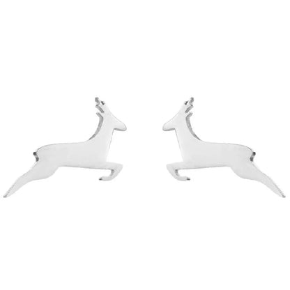 1 Pair Fashion Animal Plating 304 Stainless Steel 18K Gold Plated Ear Studs