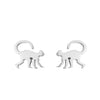 1 Pair Fashion Animal Plating 304 Stainless Steel 18K Gold Plated Ear Studs