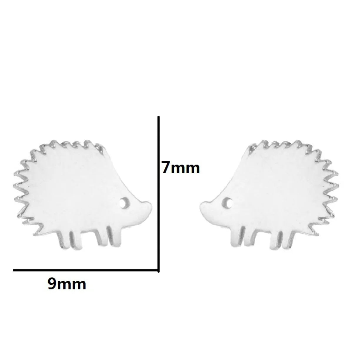 1 Pair Fashion Animal Plating 304 Stainless Steel 18K Gold Plated Ear Studs