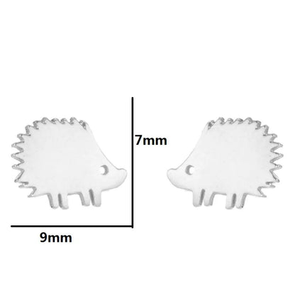 1 Pair Fashion Animal Plating 304 Stainless Steel 18K Gold Plated Ear Studs