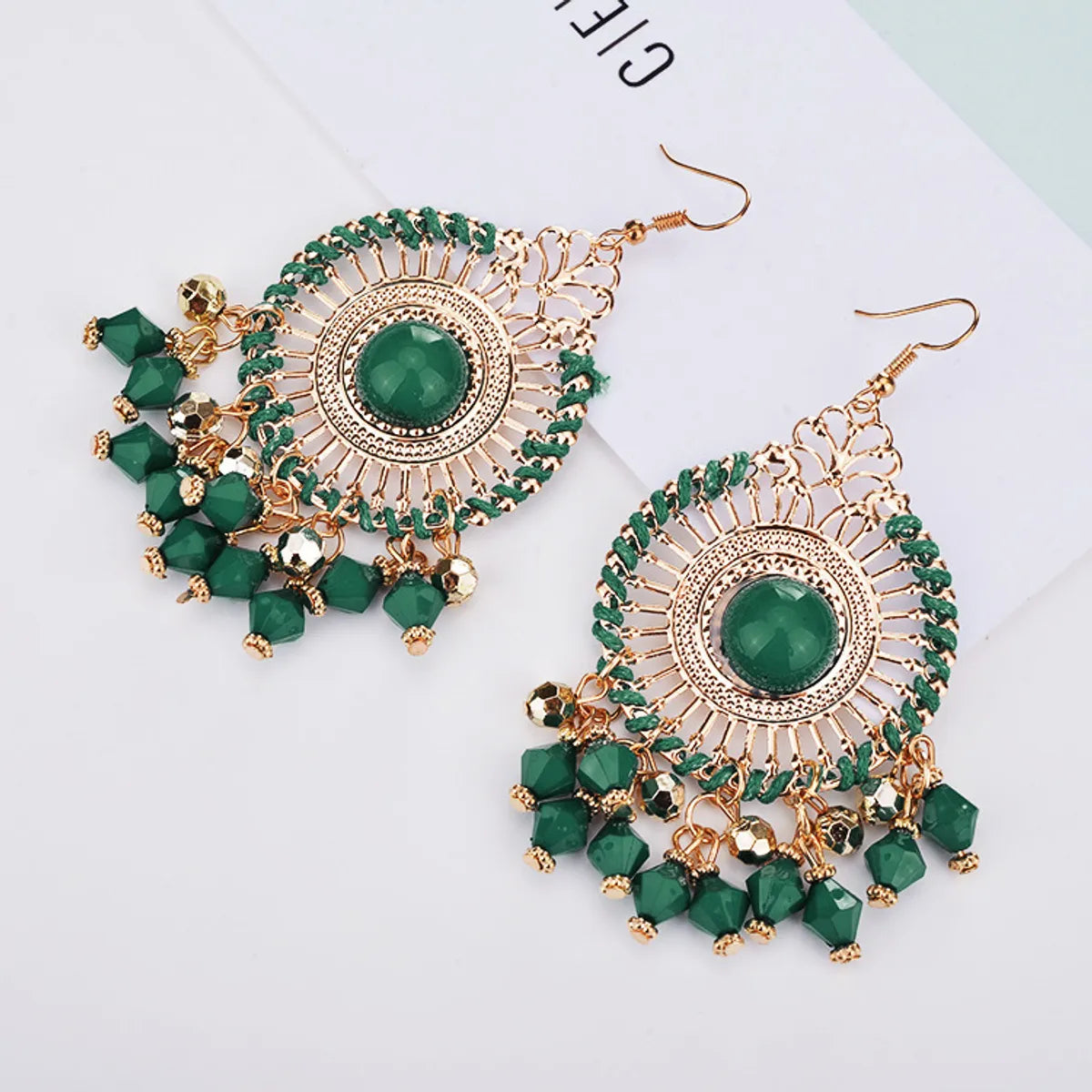 1 Pair Fashion Bohemian Geometric Alloy Women's Drop Earrings