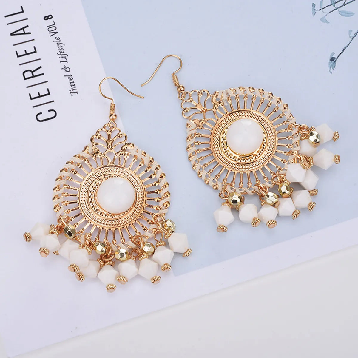 1 Pair Fashion Bohemian Geometric Alloy Women's Drop Earrings