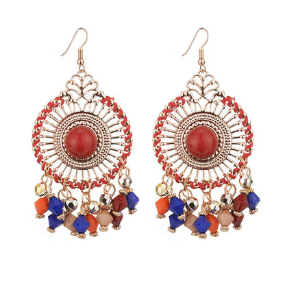 1 Pair Fashion Bohemian Geometric Alloy Women's Drop Earrings