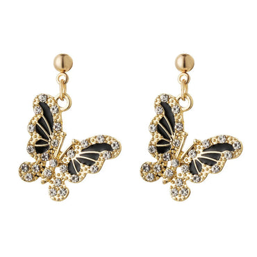 1 Pair Fashion Bow Knot Alloy Plating Rhinestones Women's Drop Earrings