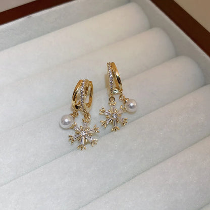 1 Pair Fashion Bow Knot Metal Inlay Zircon Women'S Ear Studs