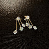 1 Pair Fashion Bow Knot Metal Inlay Zircon Women'S Ear Studs