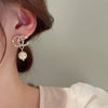 1 Pair Fashion Bow Knot Metal Inlay Zircon Women'S Ear Studs