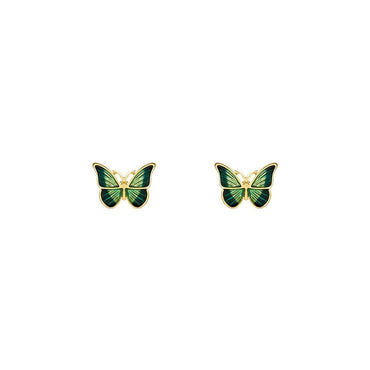 1 Pair Fashion Butterfly Alloy Enamel Plating Women's Ear Studs