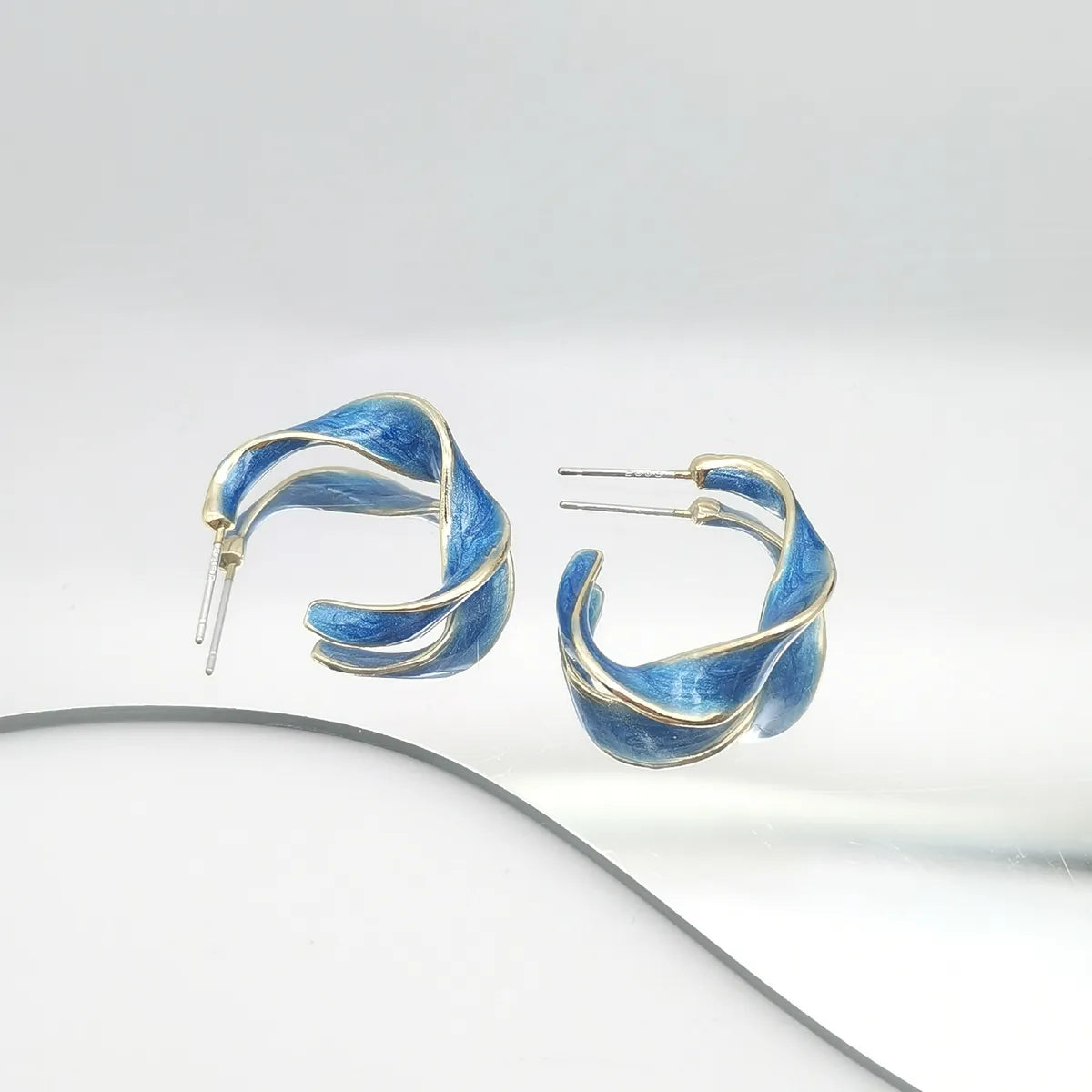 1 Pair Fashion C Shape Alloy Ear Studs