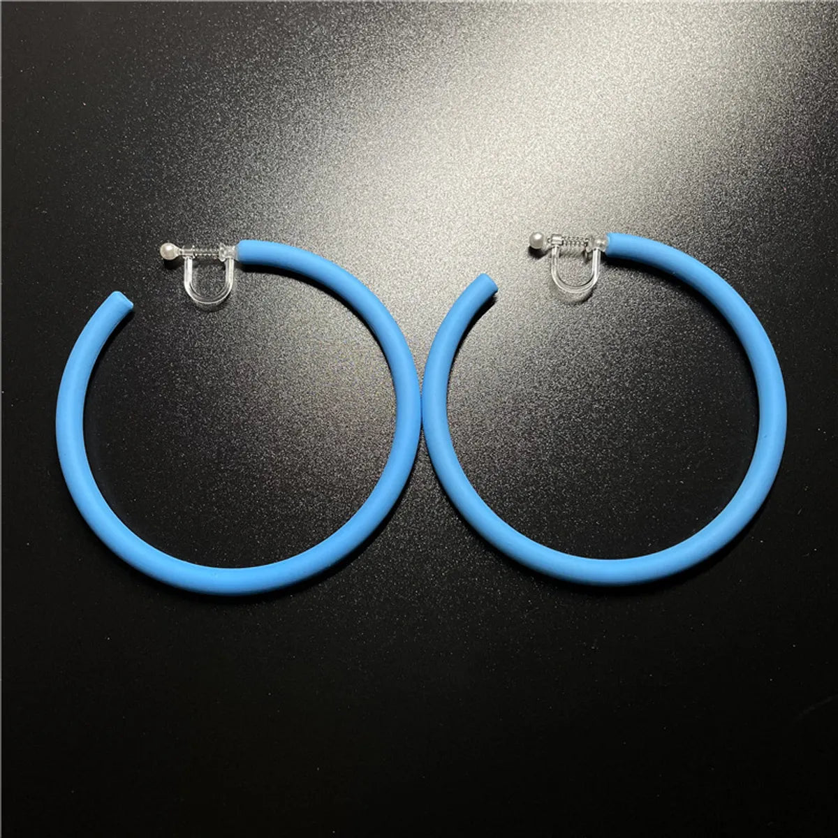 1 Pair Fashion C Shape Solid Color Arylic Ear Studs