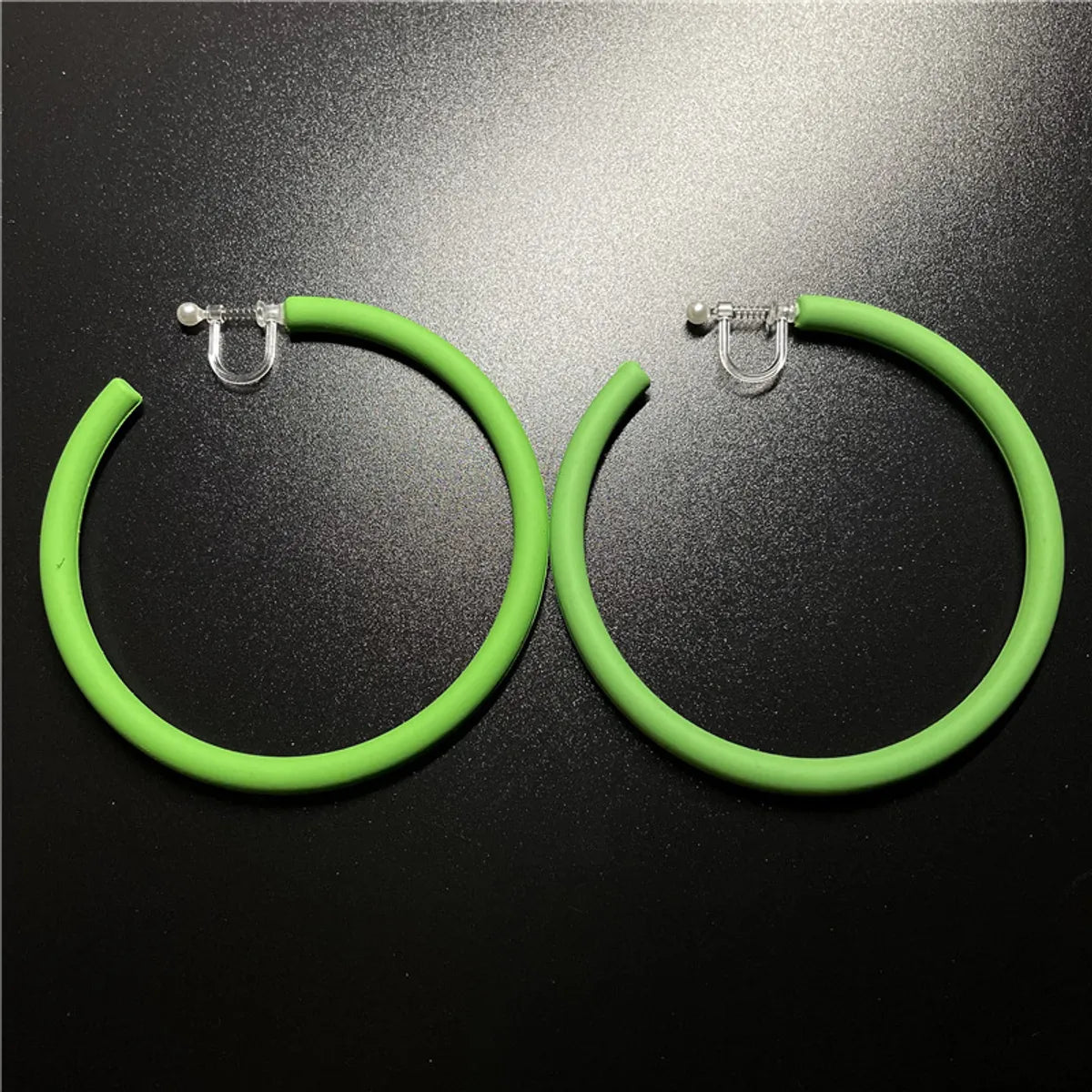 1 Pair Fashion C Shape Solid Color Arylic Ear Studs