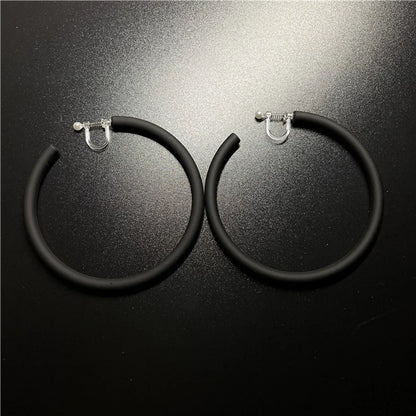 1 Pair Fashion C Shape Solid Color Arylic Ear Studs