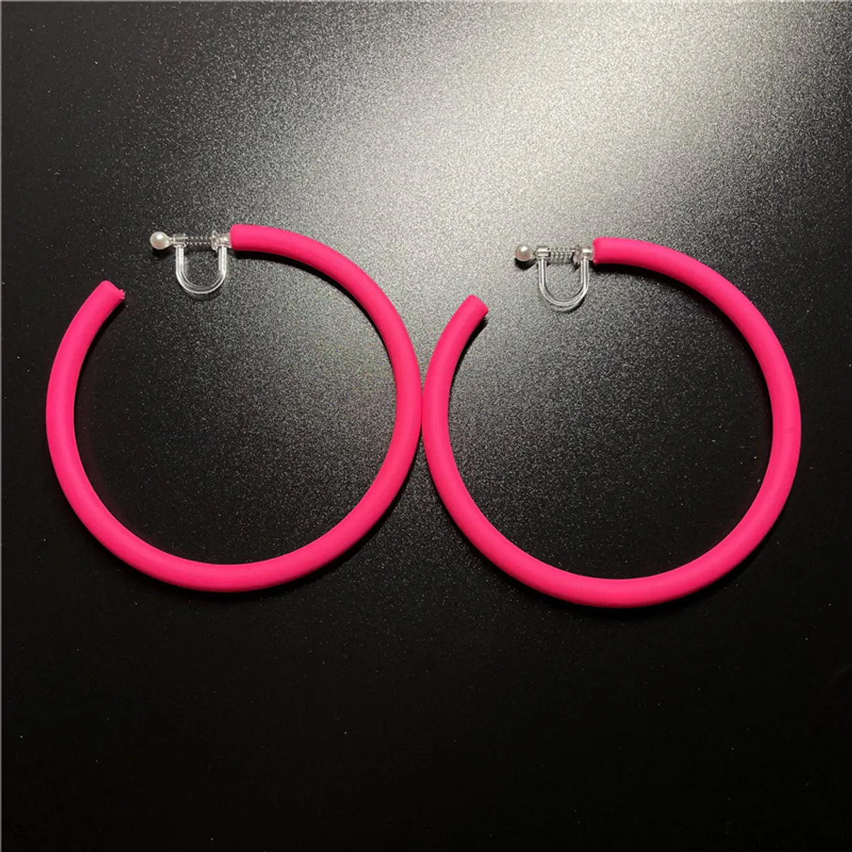 1 Pair Fashion C Shape Solid Color Arylic Ear Studs