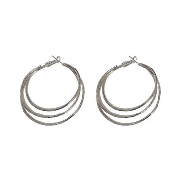 1 Pair Fashion Circle Alloy Plating Women's Hoop Earrings