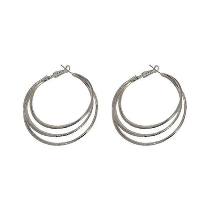 1 Pair Fashion Circle Alloy Plating Women's Hoop Earrings