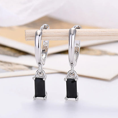 1 Pair Fashion Circle Metal Inlay Zircon Women'S Drop Earrings