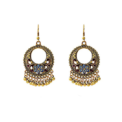 1 Pair Fashion Devil'S Eye Owl Alloy Inlay Artificial Rhinestones Women'S Earrings