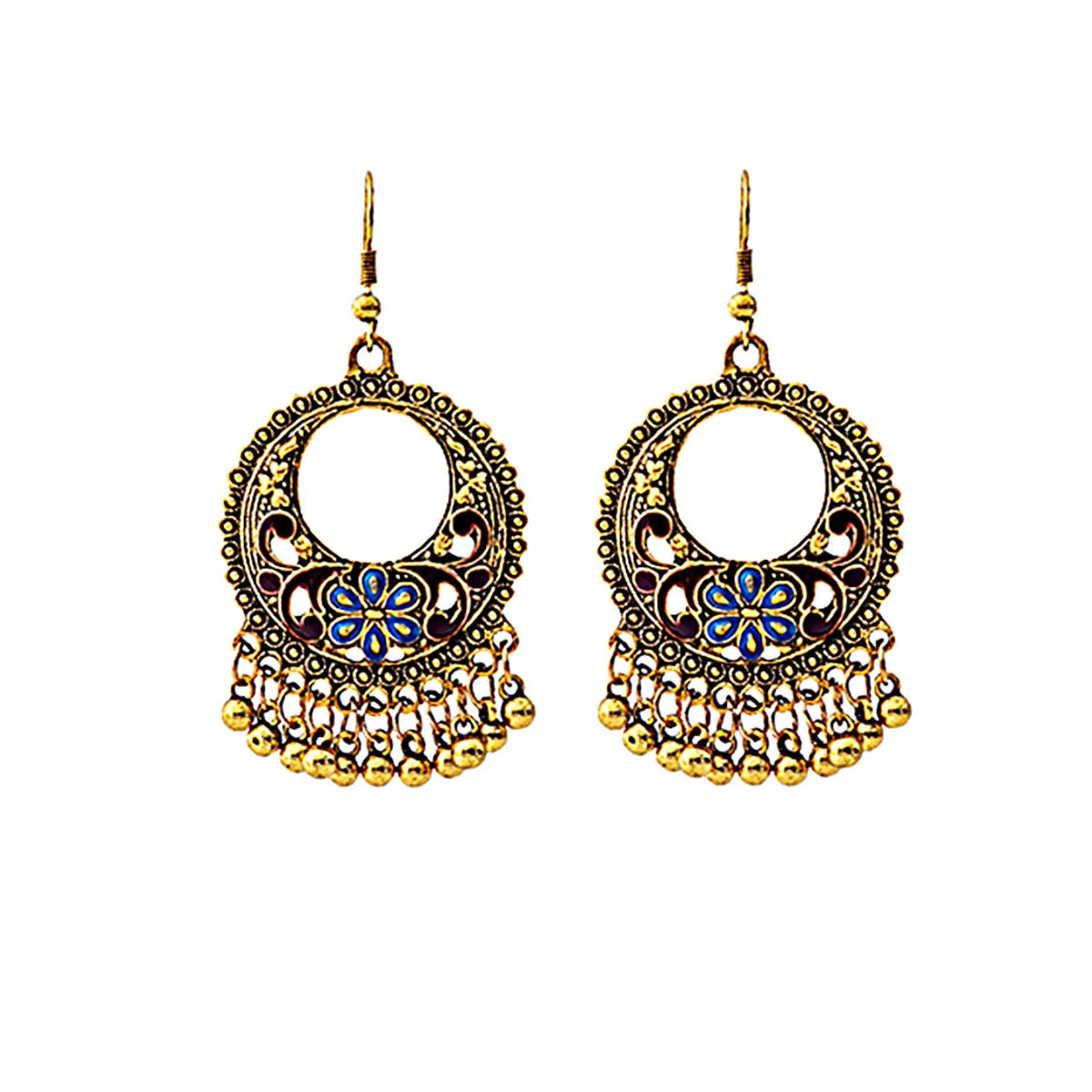 1 Pair Fashion Devil'S Eye Owl Alloy Inlay Artificial Rhinestones Women'S Earrings