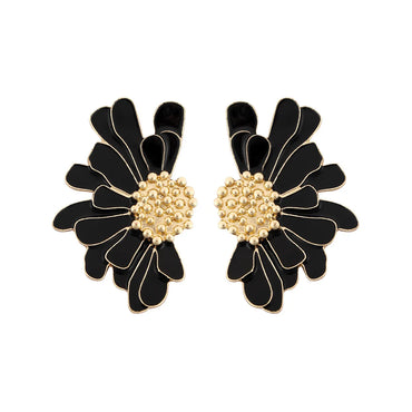 1 Pair Fashion Flower Alloy Enamel Women'S Ear Studs