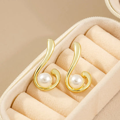 1 Pair Fashion Geometric Alloy Plating Women'S Ear Studs