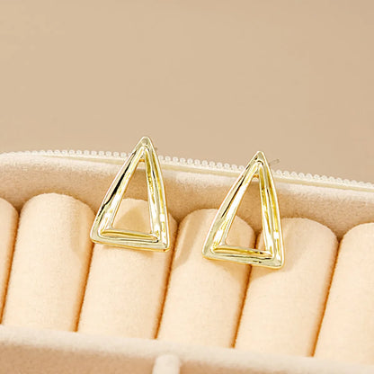 1 Pair Fashion Geometric Alloy Plating Women'S Ear Studs