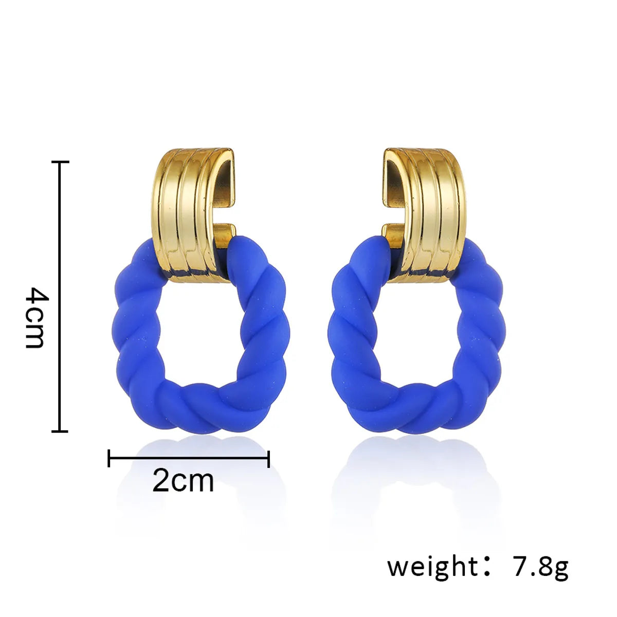 1 Pair Fashion Geometric Alloy Stoving Varnish Women's Drop Earrings