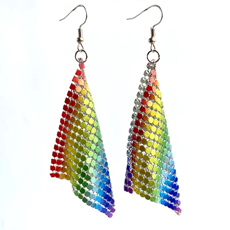 1 Pair Fashion Geometric Aluminum Handmade Women'S Drop Earrings