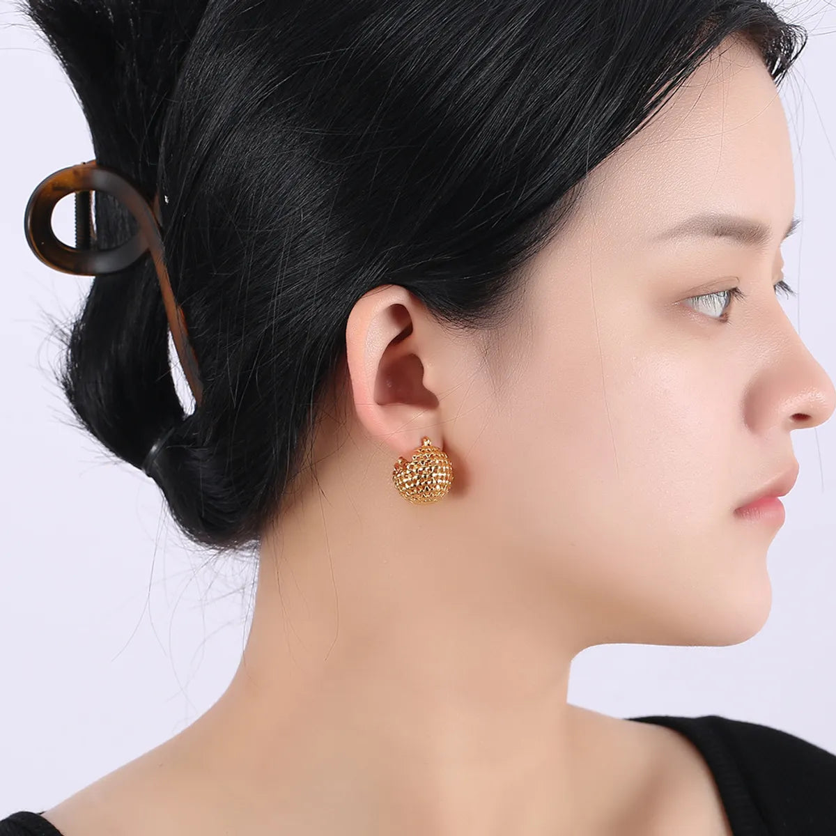 1 Pair Fashion Geometric Copper Plating Earrings