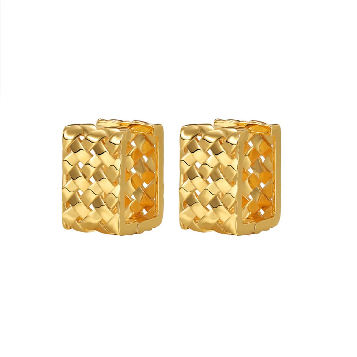 1 Pair Fashion Geometric Copper Plating Earrings