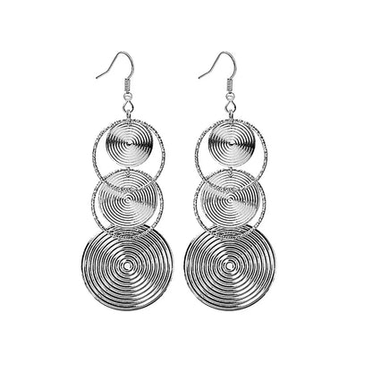 1 Pair Fashion Geometric Metal Women's Earrings