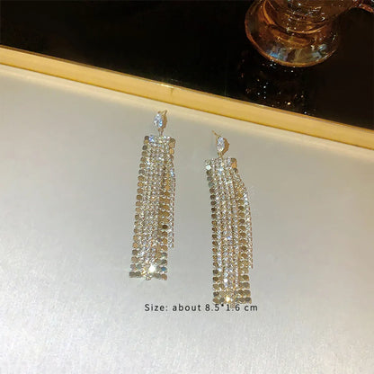 1 Pair Fashion Geometric Plating Inlay Alloy Artificial Rhinestones Artificial Pearls Zircon 14k Gold Plated Drop Earrings