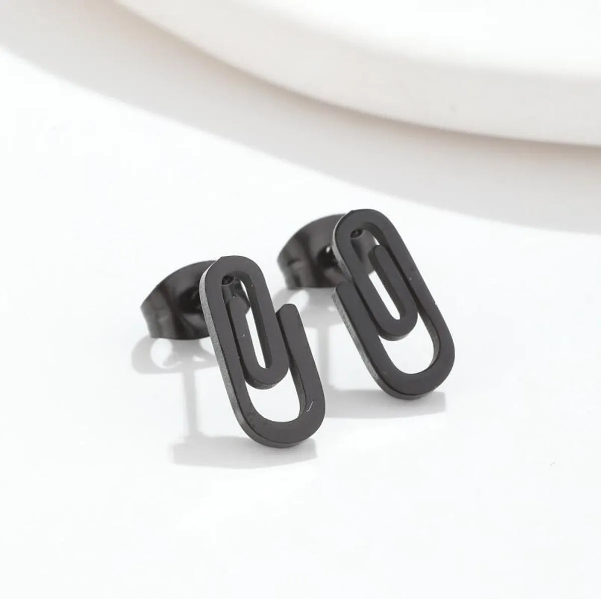 1 Pair Fashion Geometric Stainless Steel Plating Ear Studs