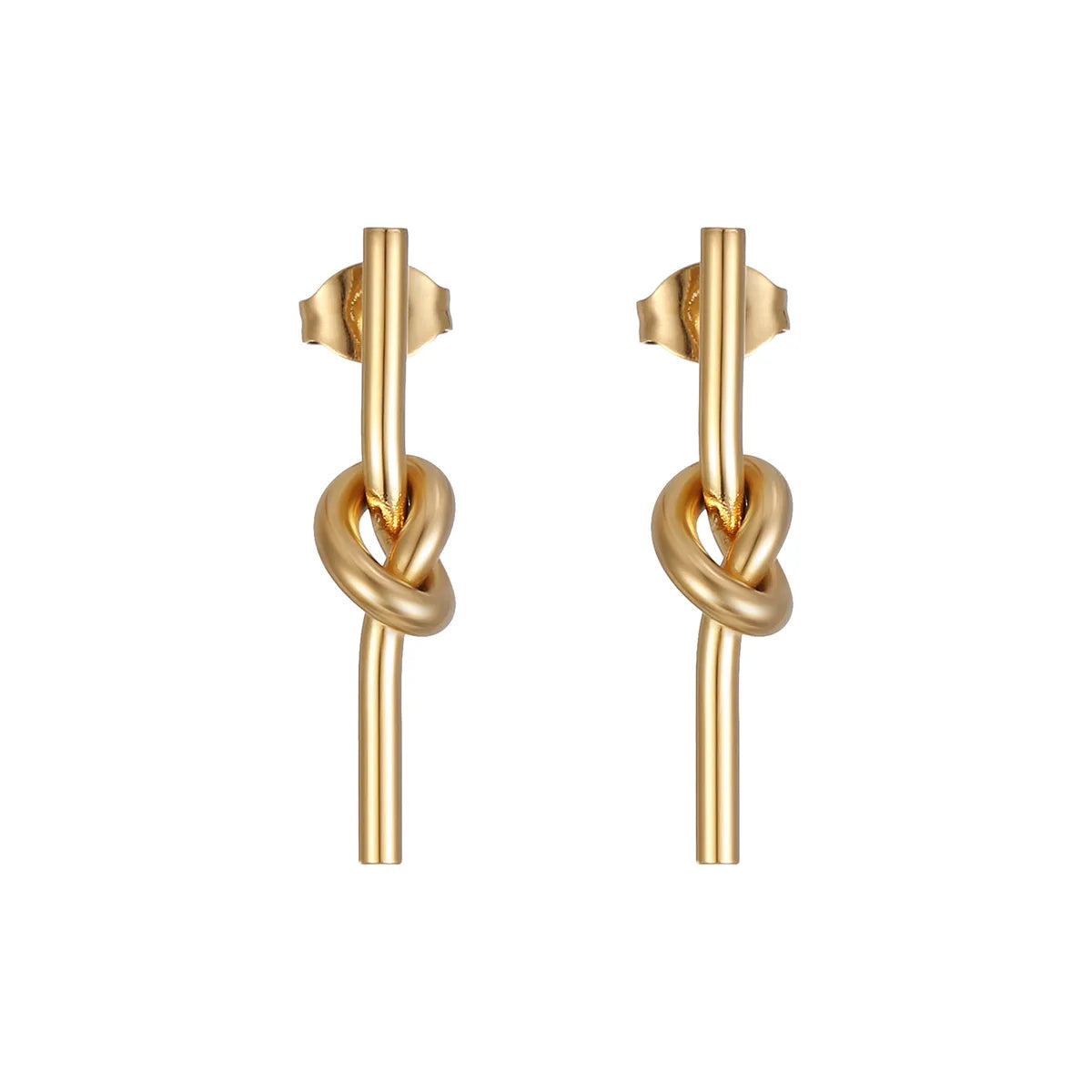 1 Pair Fashion Geometric Plating 304 Stainless Steel 18K Gold Plated Ear Studs