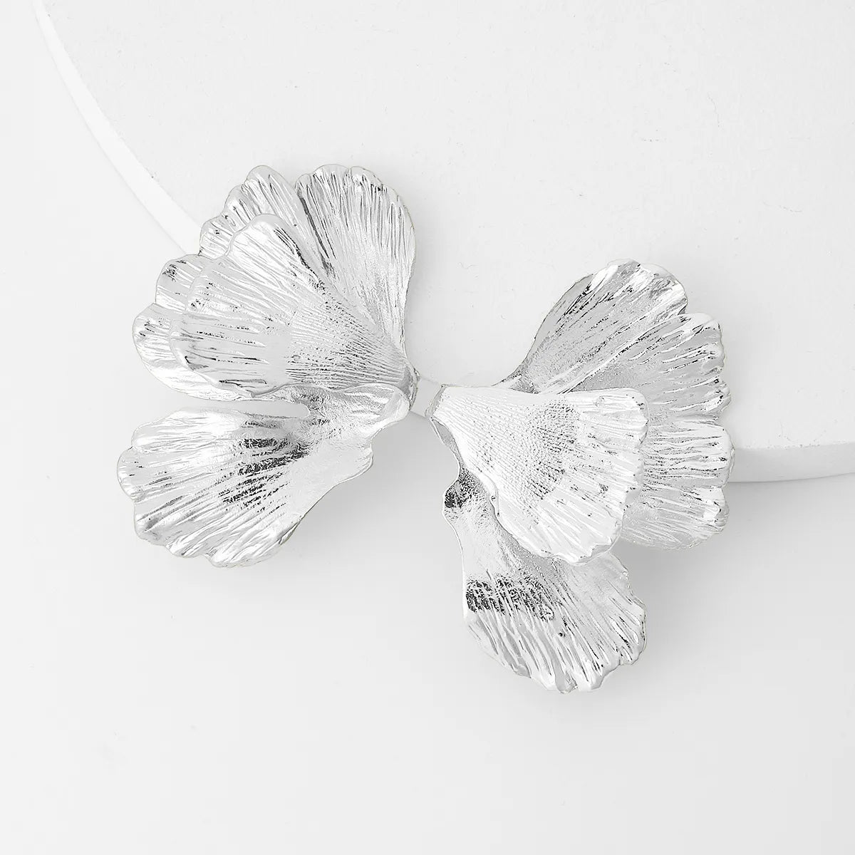 1 Pair Fashion Ginkgo Leaf Plating Alloy Ear Studs