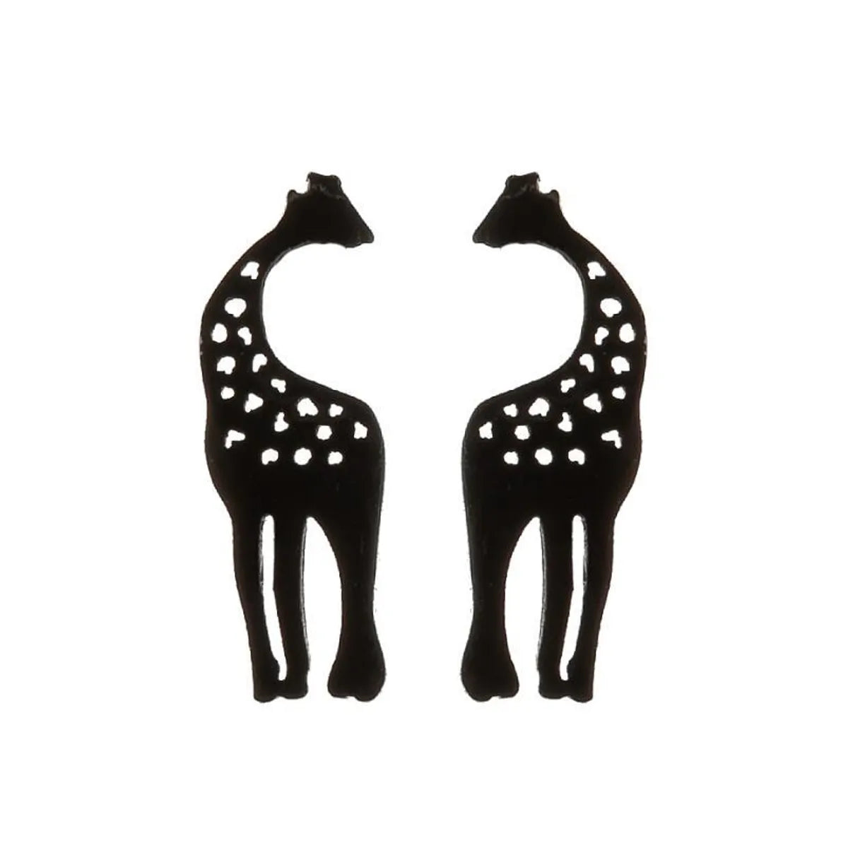 1 Pair Fashion Giraffe Plating 304 Stainless Steel 18K Gold Plated Ear Studs