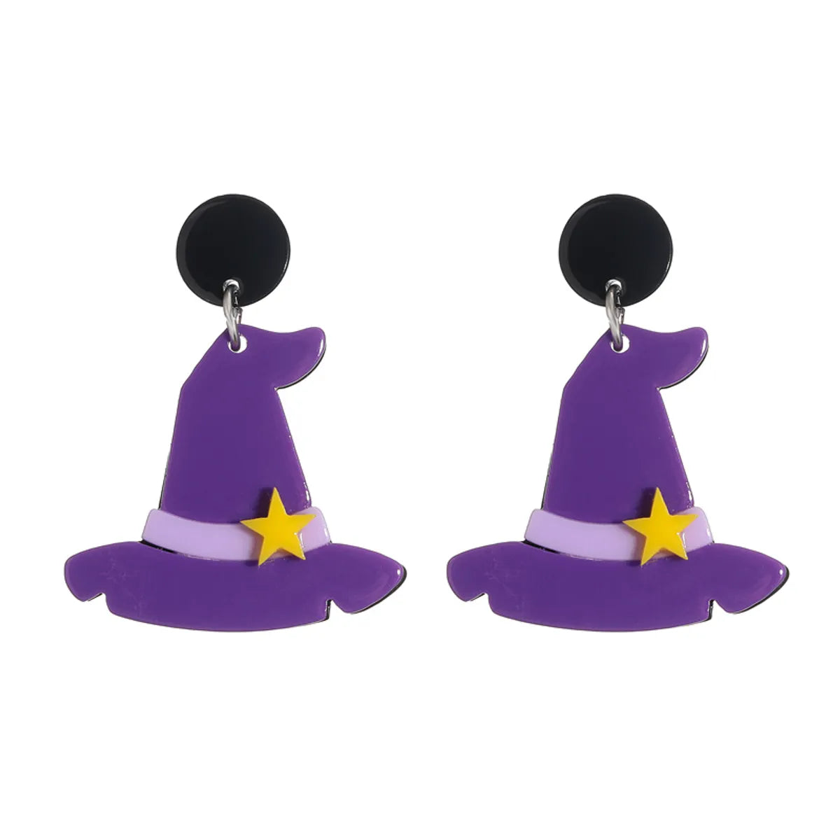 1 Pair Fashion Halloween Pattern Arylic Drop Earrings