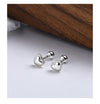 1 Pair Fashion Heart Shape Sterling Silver Plating Ear Studs