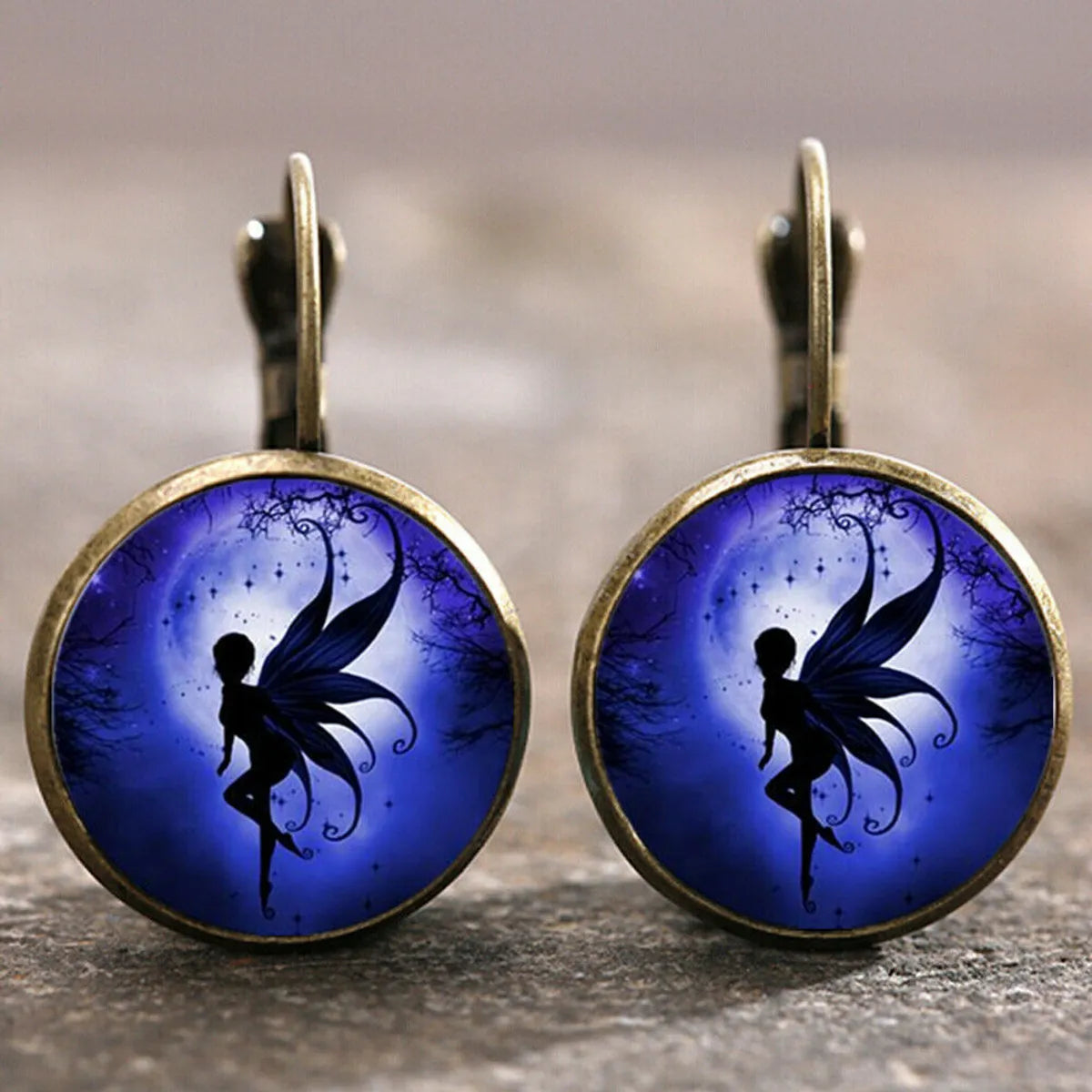 1 Pair Fashion Moon Dragonfly Butterfly Alloy Plating Women's Earrings