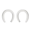 1 Pair Fashion Moon Heart Shape Snowflake Stainless Steel Ear Studs