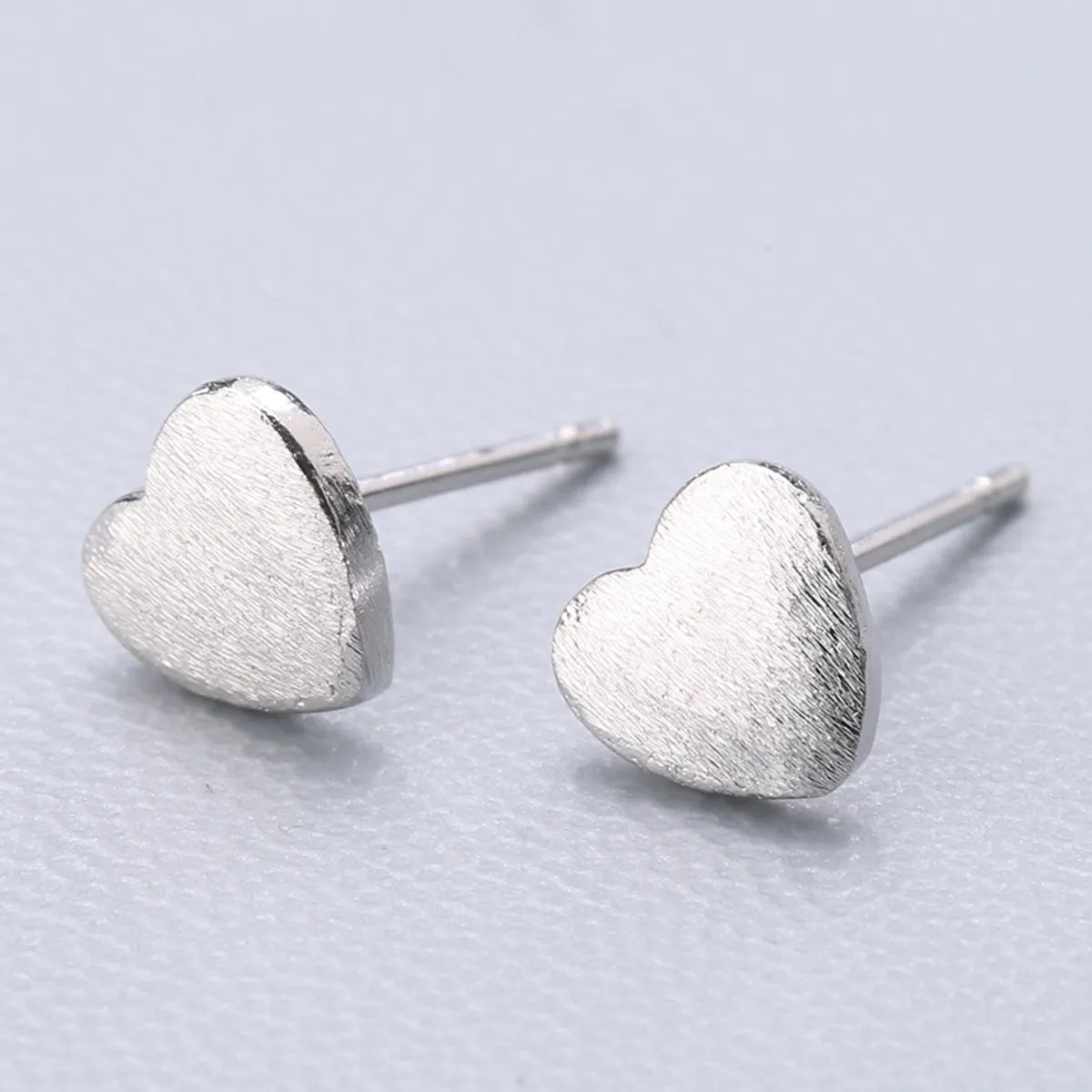 1 Pair Fashion Star Heart Shape Fish Tail Sterling Silver Plating Ear Studs