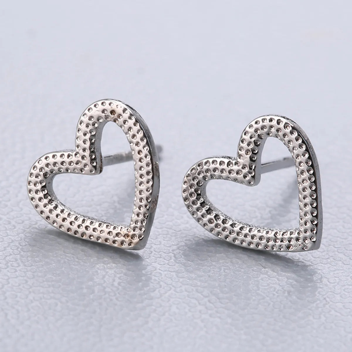 1 Pair Fashion Star Heart Shape Fish Tail Sterling Silver Plating Ear Studs