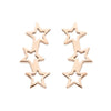 1 Pair Fashion Star Moon Plating 304 Stainless Steel 18K Gold Plated Ear Studs