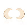 1 Pair Fashion Star Moon Plating 304 Stainless Steel 18K Gold Plated Ear Studs